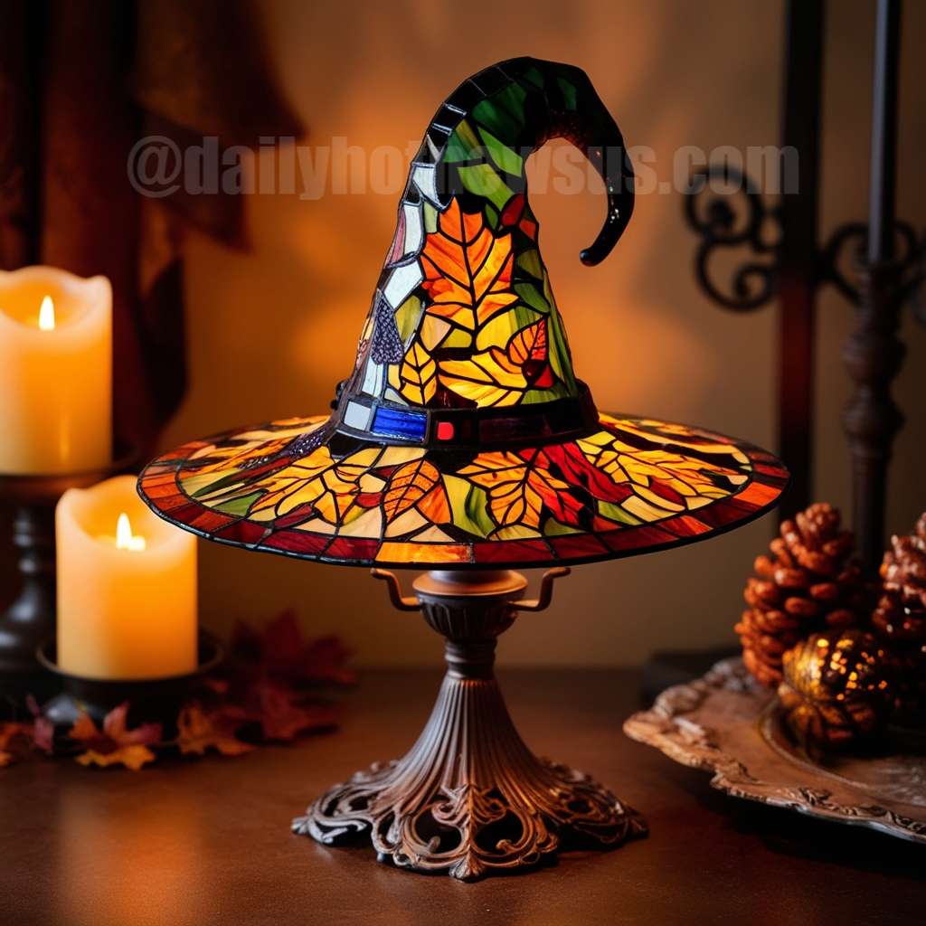 Autumn Witch Lamp