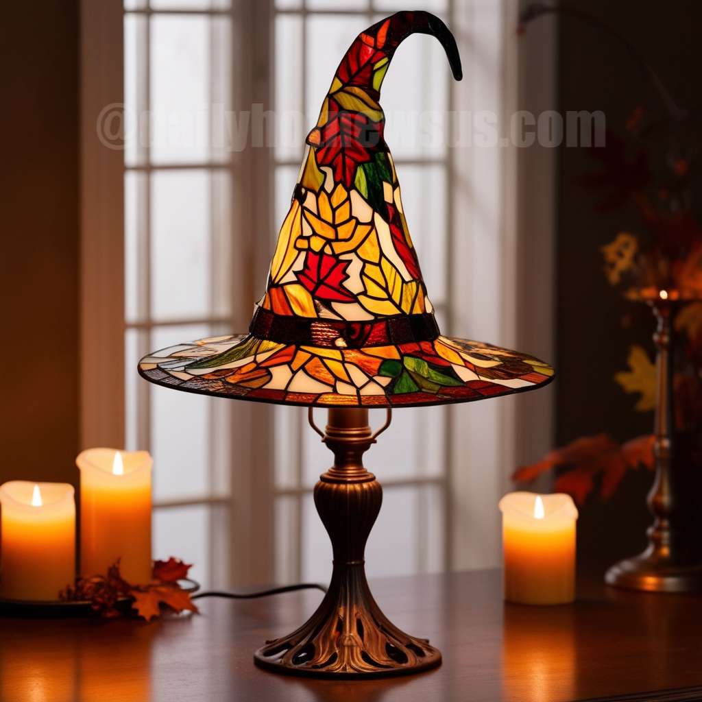 Autumn Witch Lamp