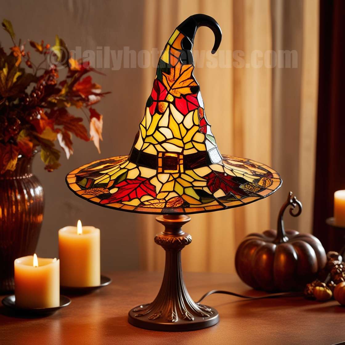 Autumn Witch Lamp