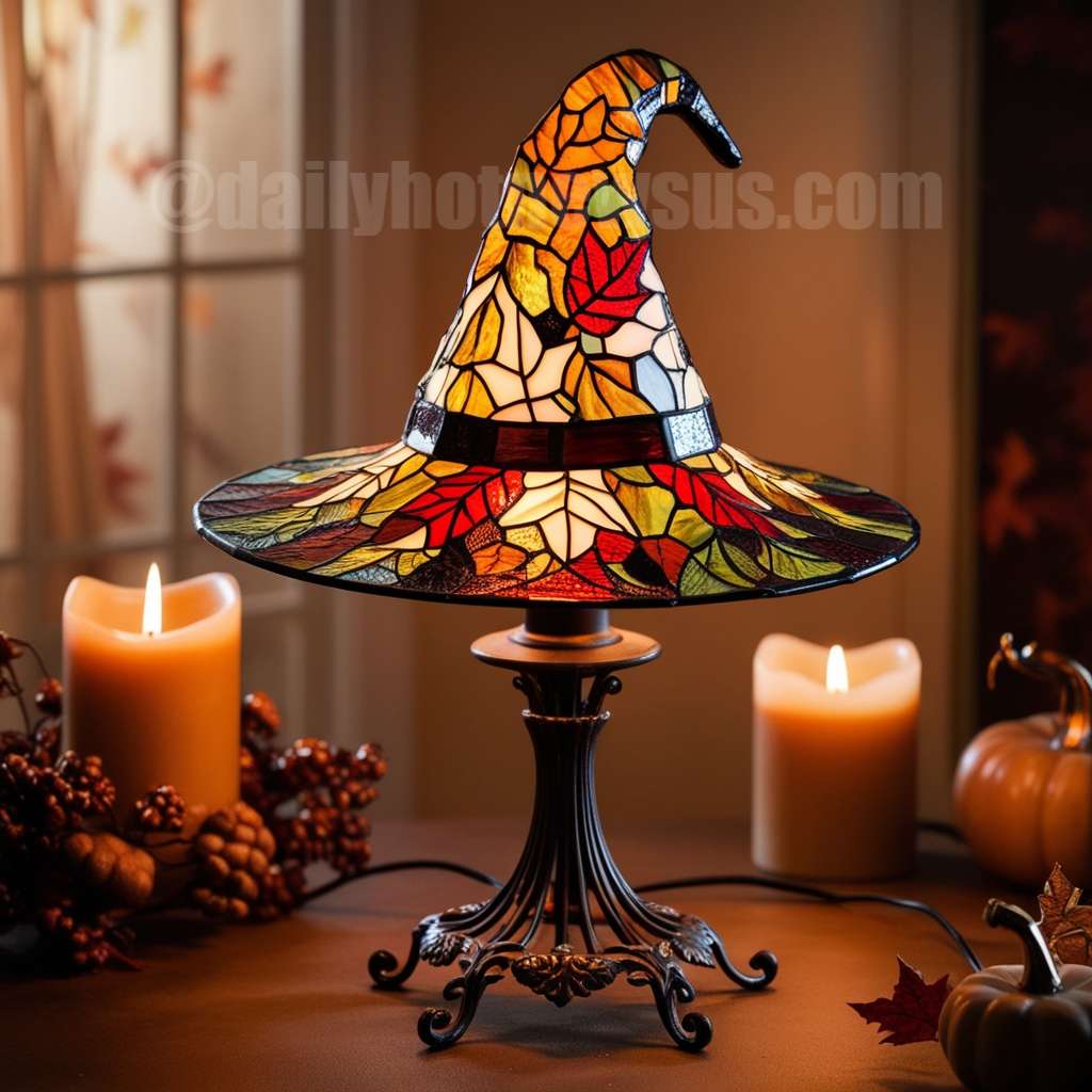 Autumn Witch Lamp