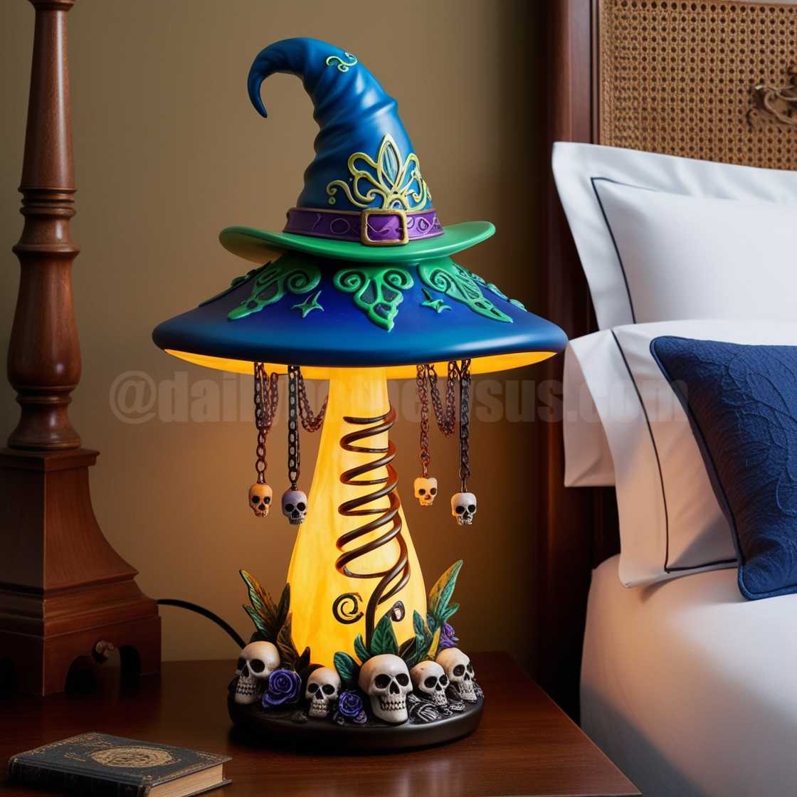 Mushroom Witch Hat Lamps