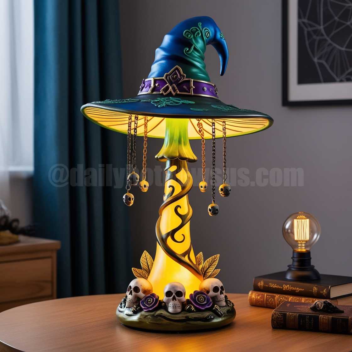 Mushroom Witch Hat Lamps