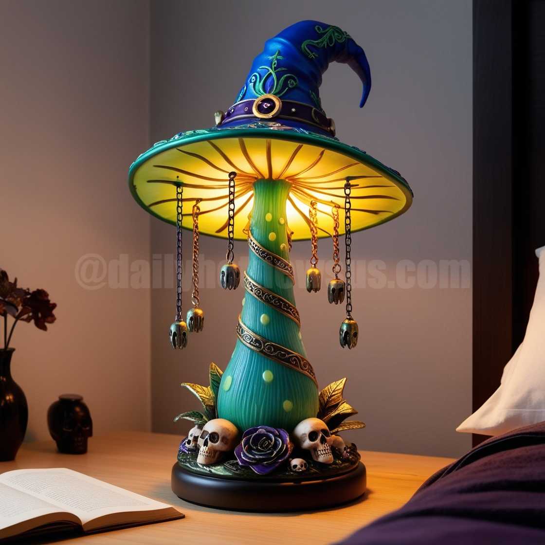 Mushroom Witch Hat Lamps