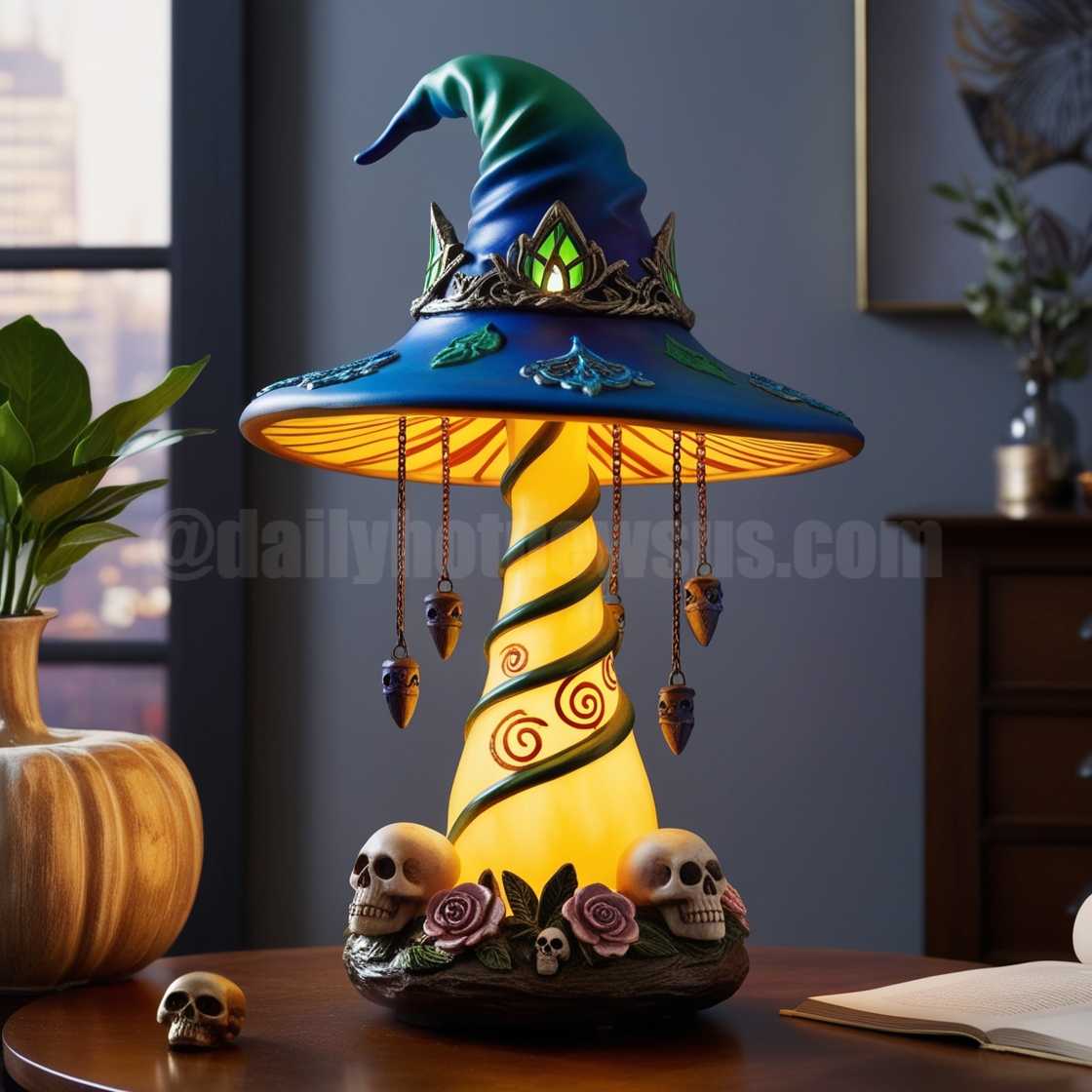 Mushroom Witch Hat Lamps