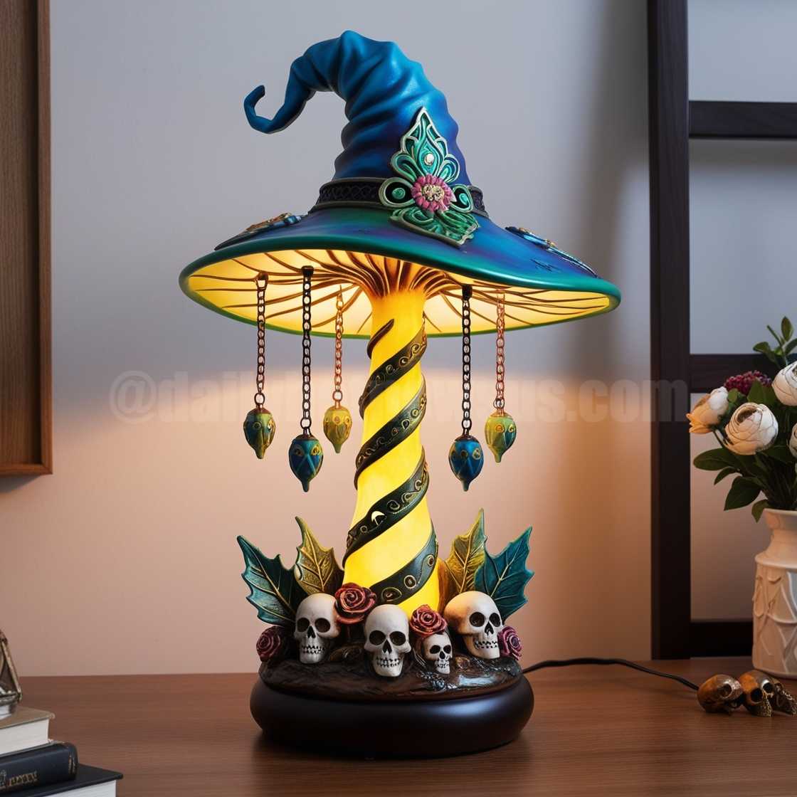 Mushroom Witch Hat Lamps