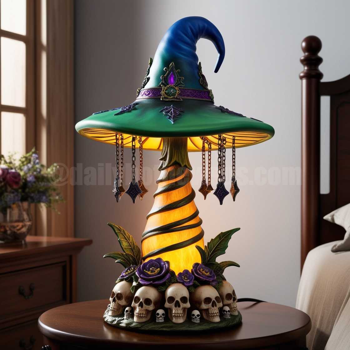 Mushroom Witch Hat Lamps