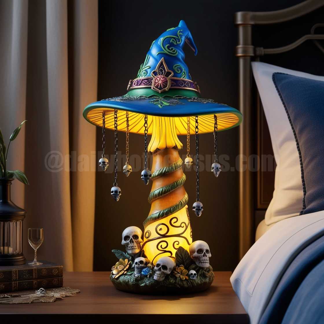 Mushroom Witch Hat Lamps