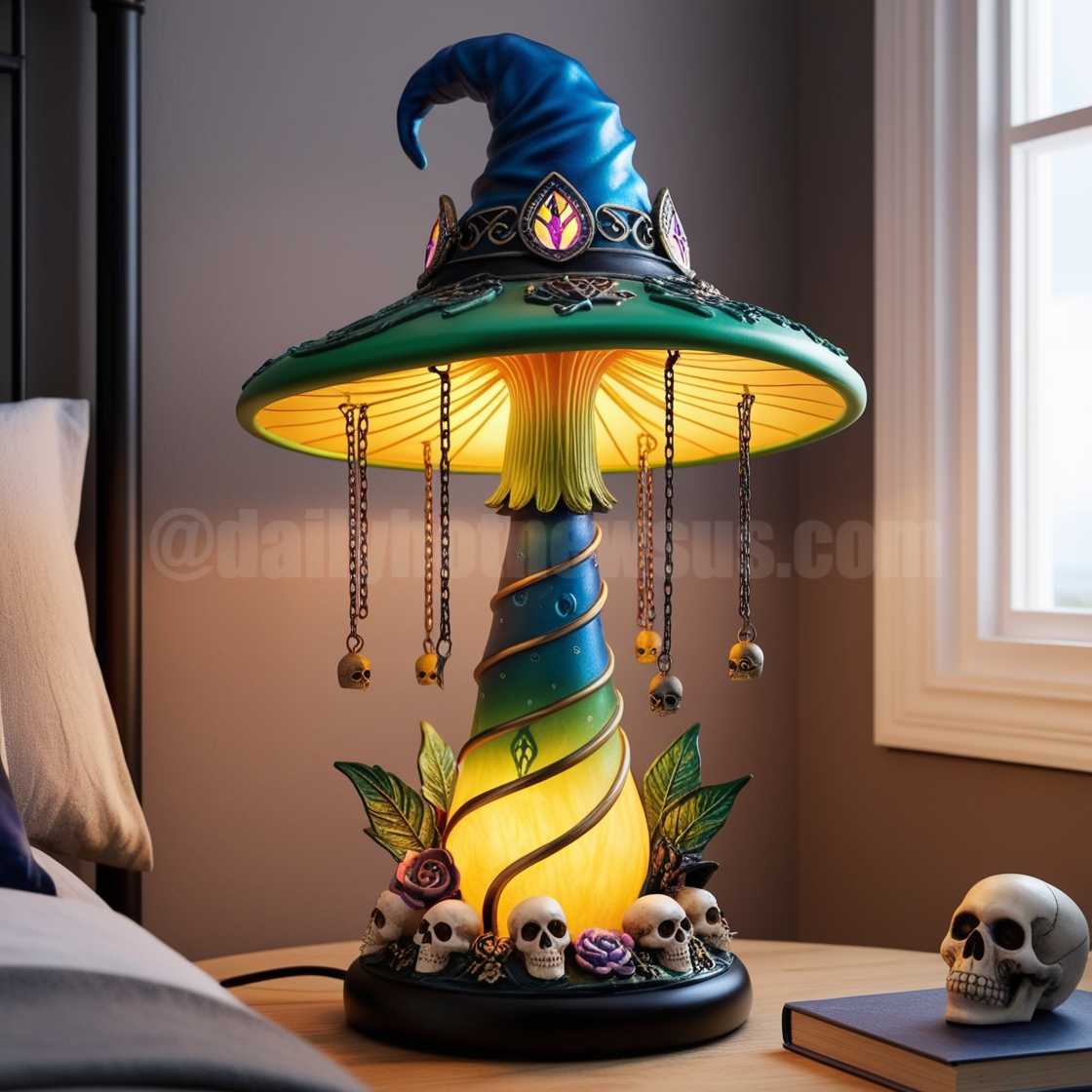 Mushroom Witch Hat Lamps