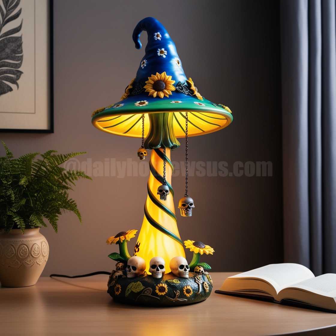 Sunflower Witch Lamp