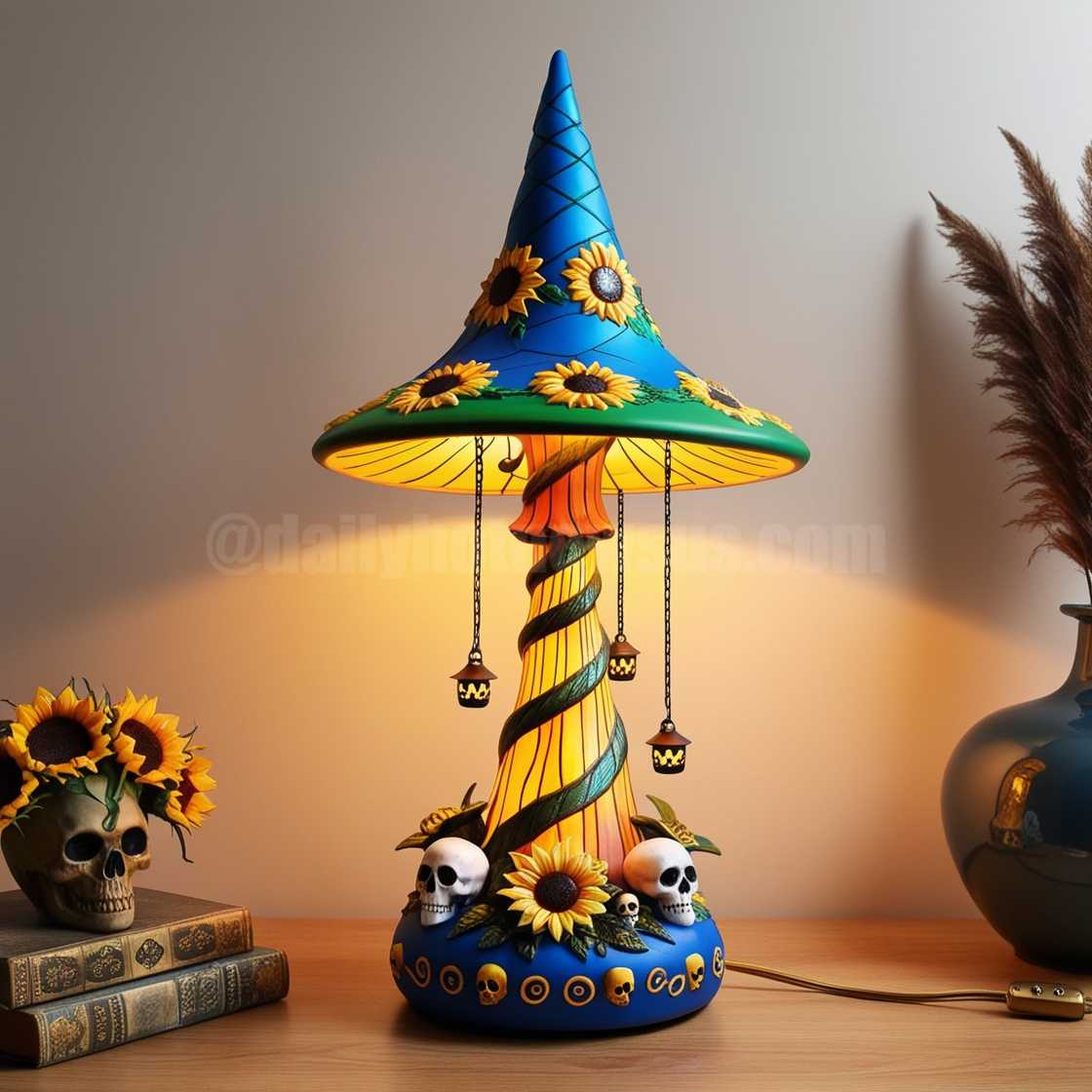 Sunflower Witch Lamp