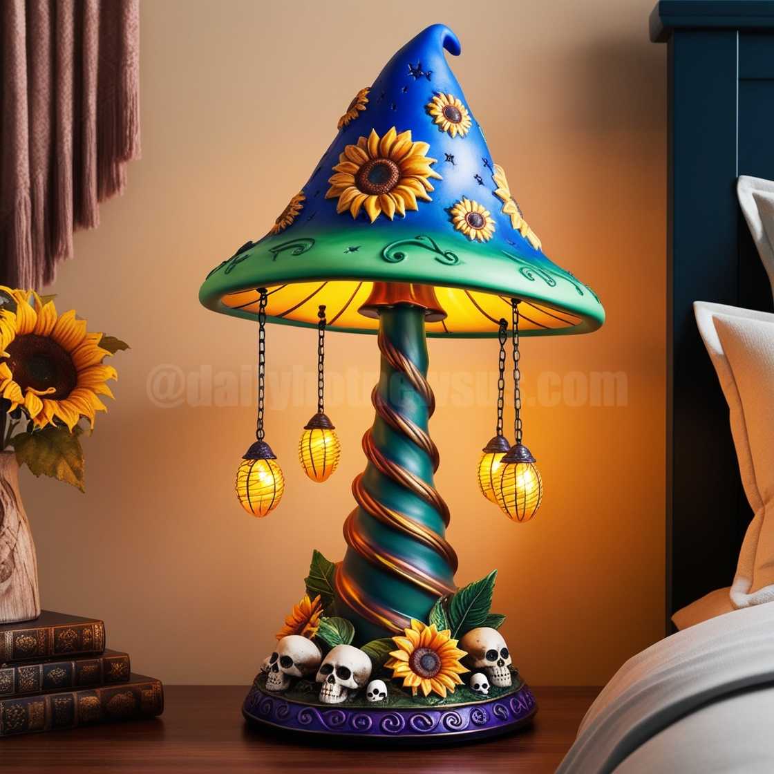 Sunflower Witch Lamp