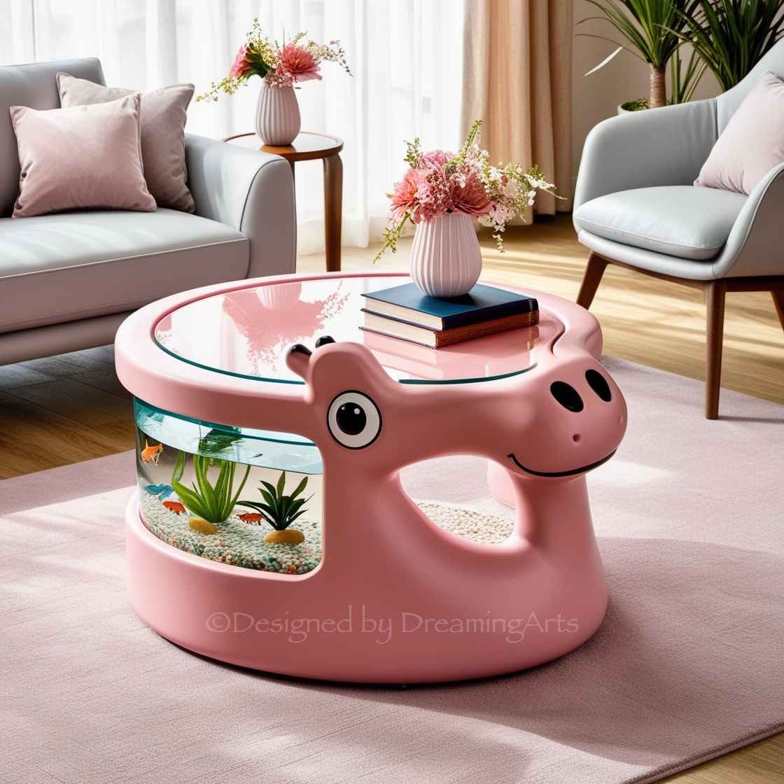 Animal Shaped Aquarium Coffee Table