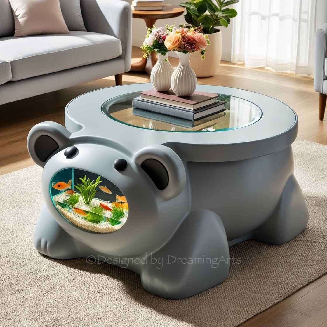 Animal Shaped Aquarium Coffee Table