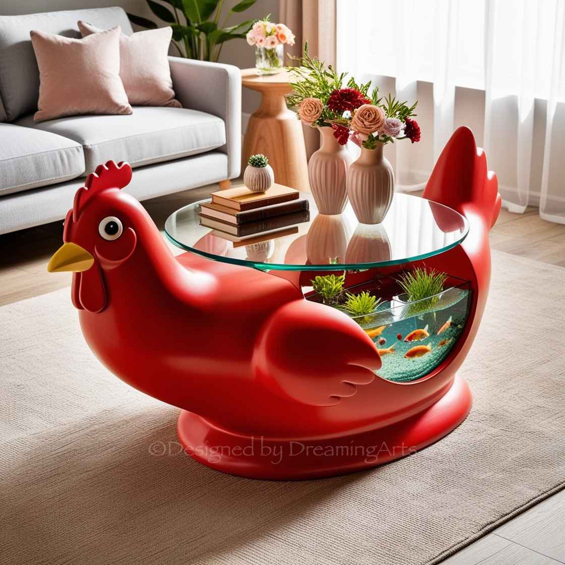 Animal Shaped Aquarium Coffee Table