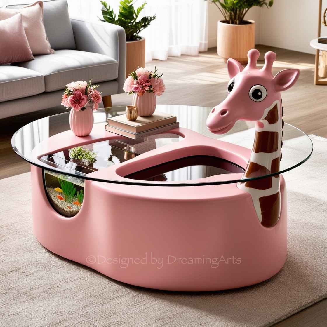 Animal Shaped Aquarium Coffee Table