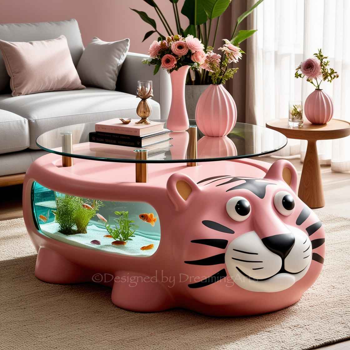 Animal Shaped Aquarium Coffee Table