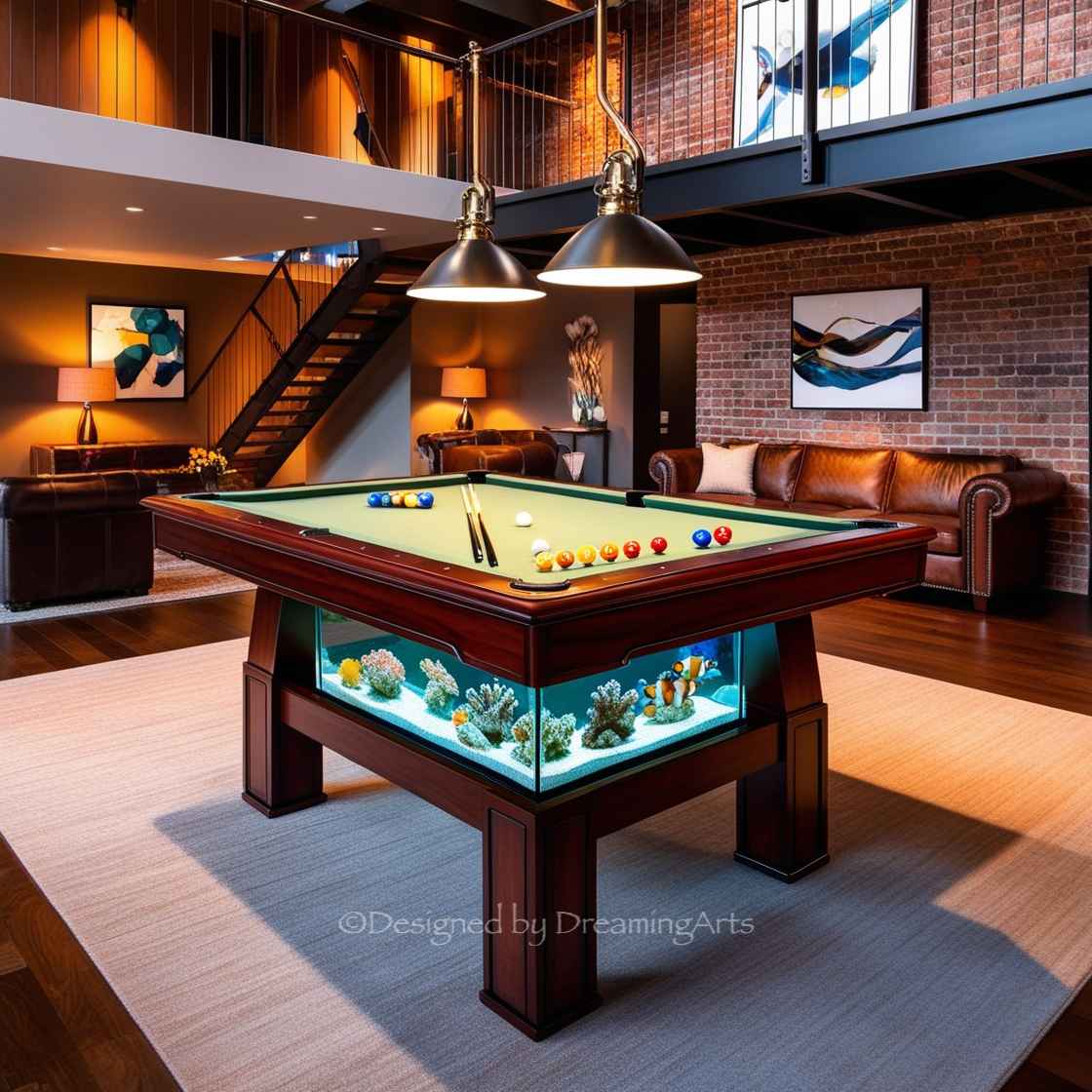 Aquarium Pool Table