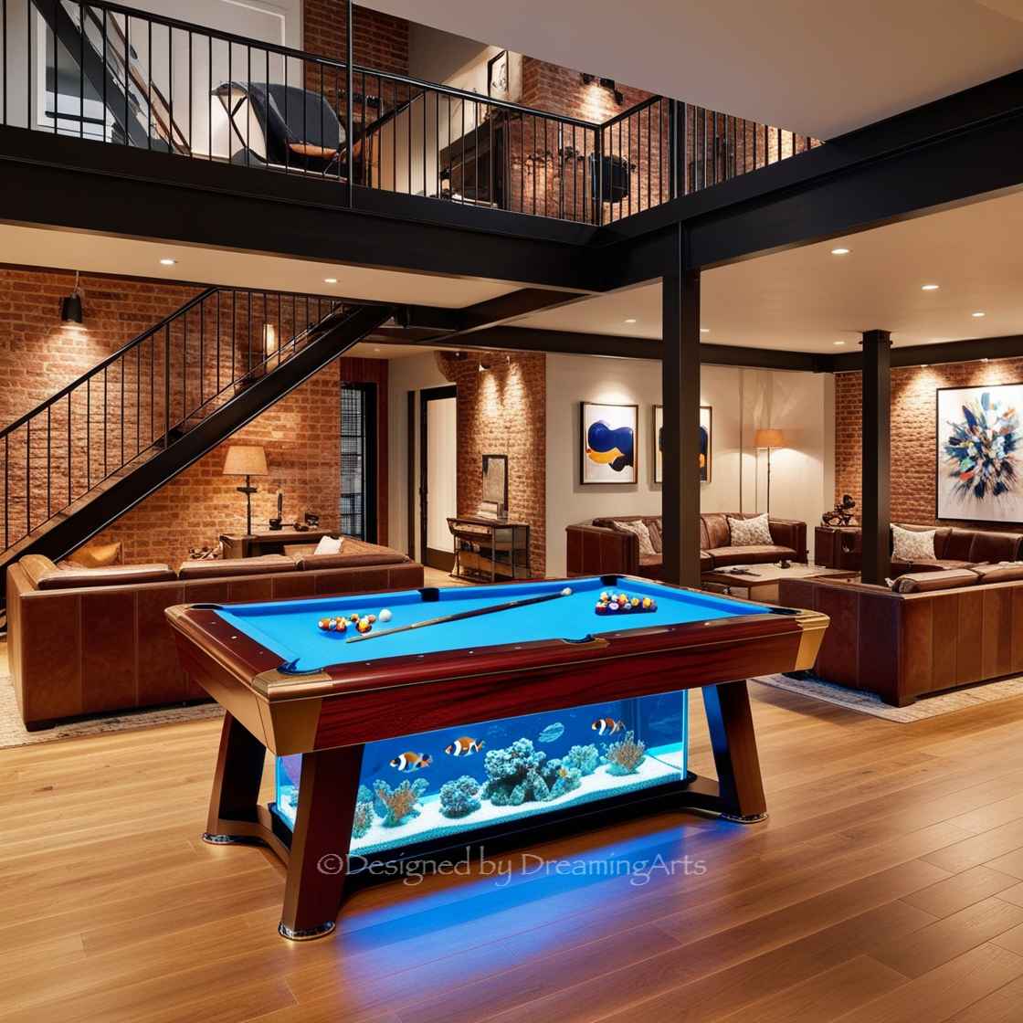 Aquarium Pool Table