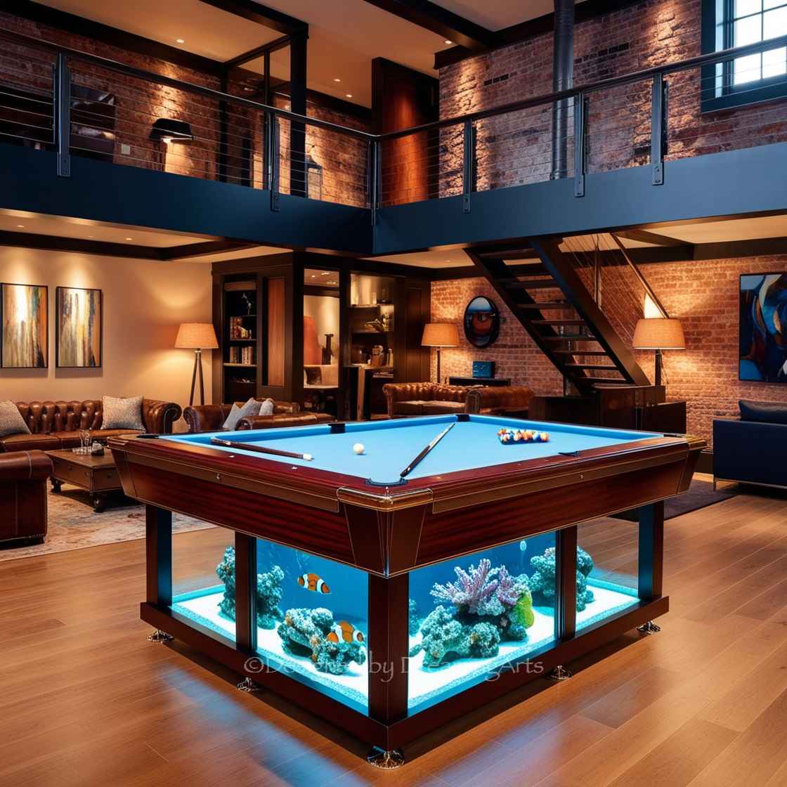 Aquarium Pool Table