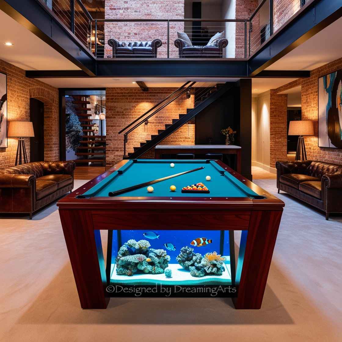 Aquarium Pool Table