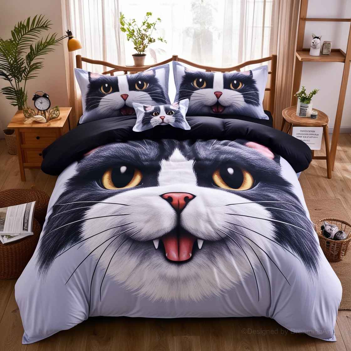 Cat-Themed Bedding