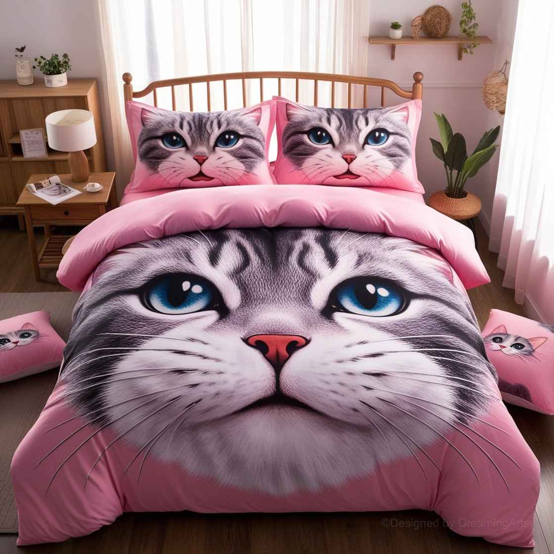 Cat-Themed Bedding