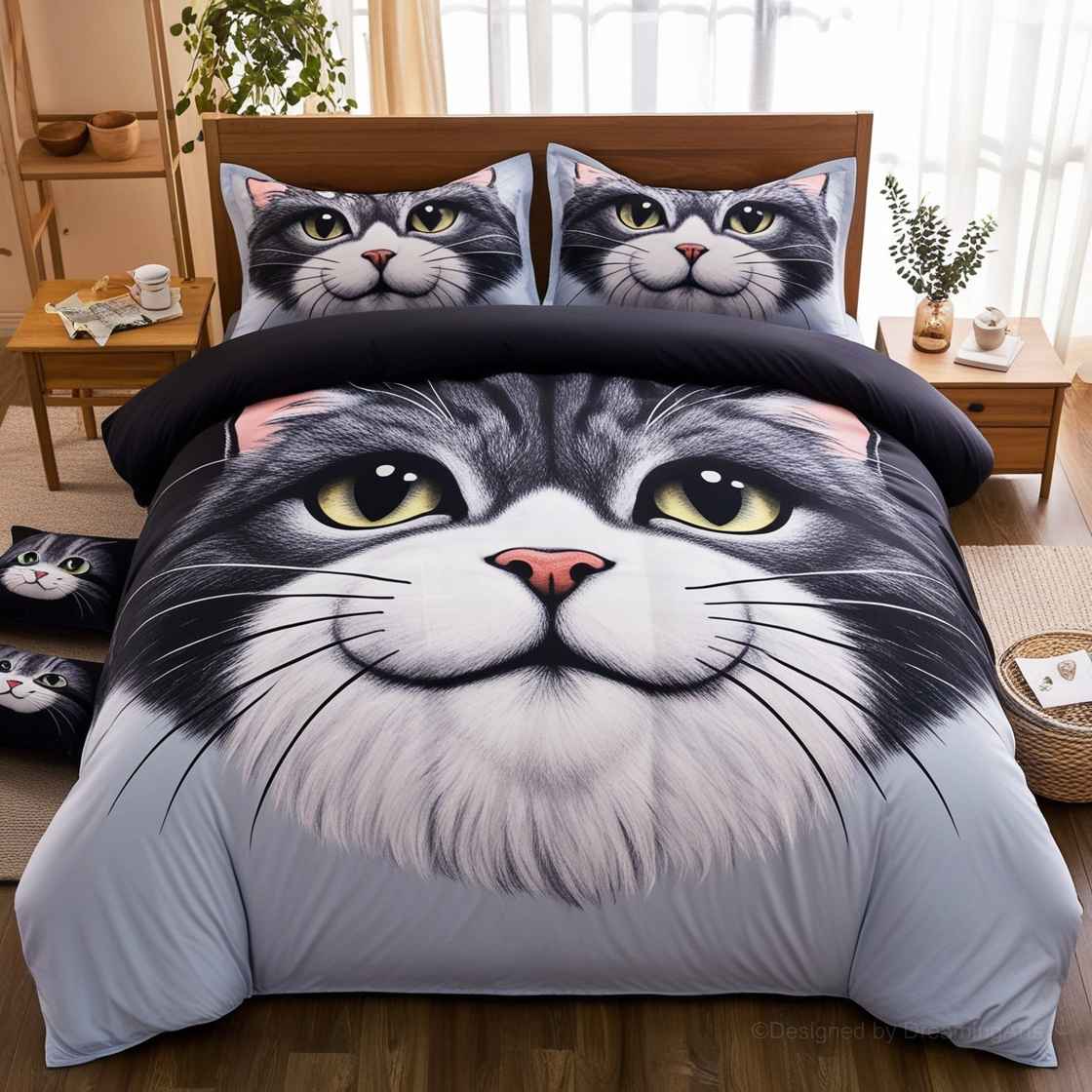 Cat-Themed Bedding