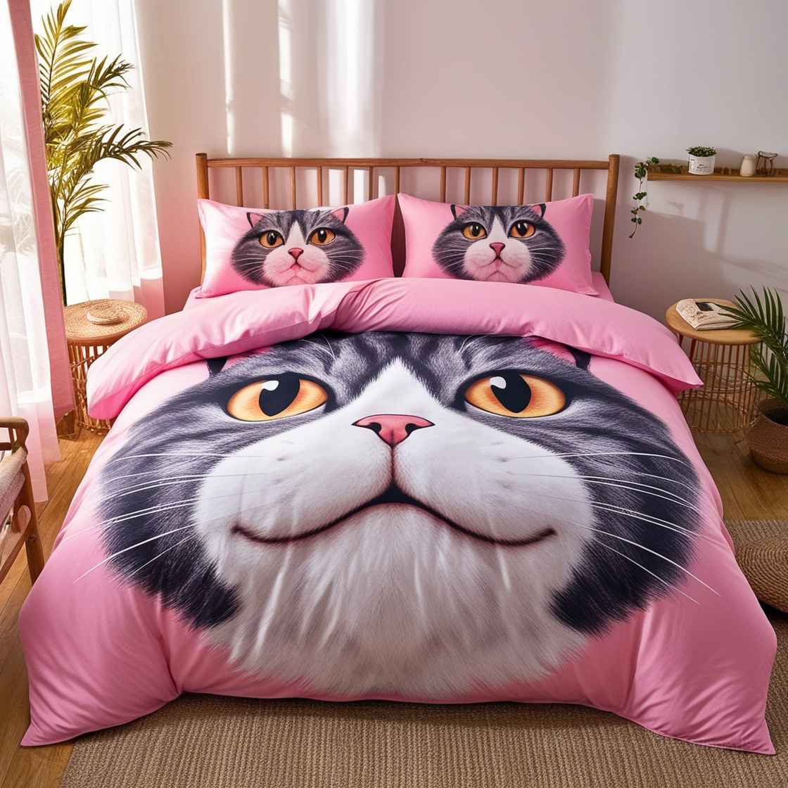 Cat-Themed Bedding