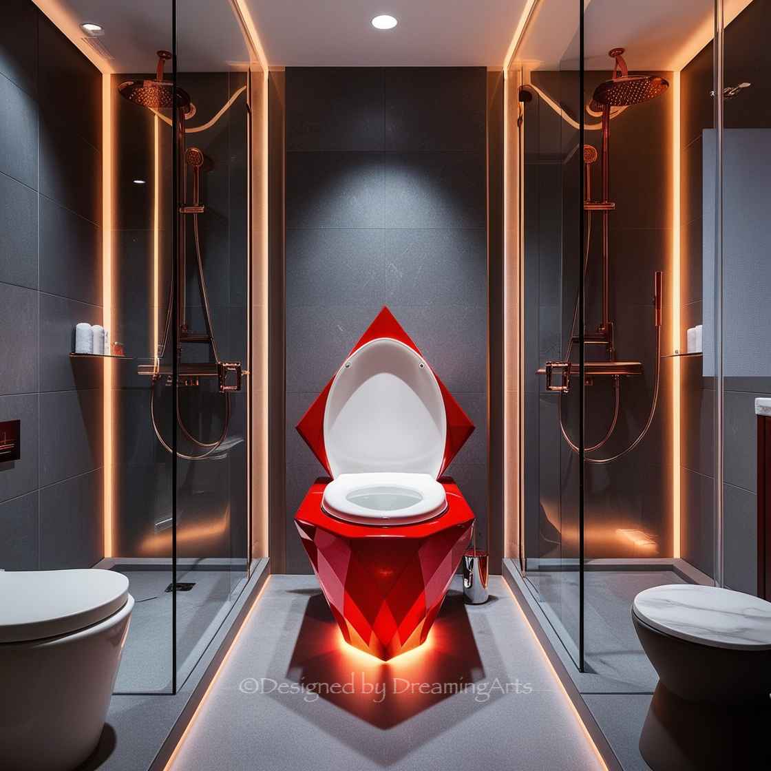 Diamond Shaped Toilet