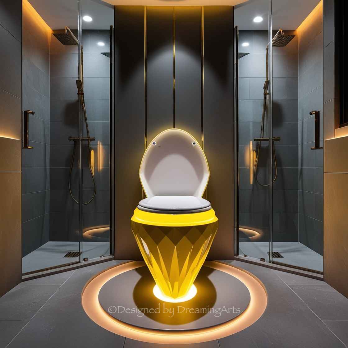 Diamond Shaped Toilet