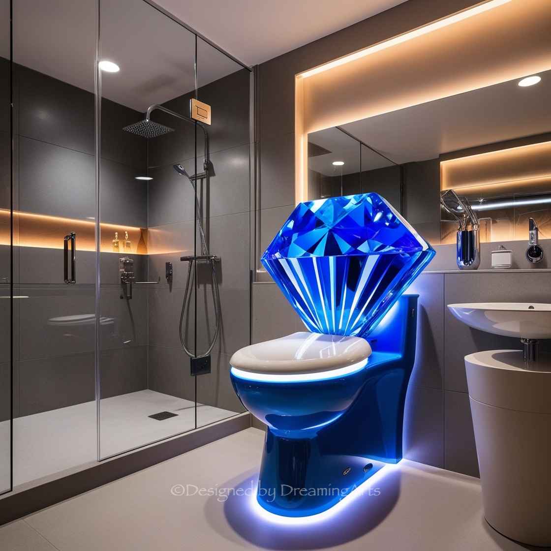 Diamond Shaped Toilet