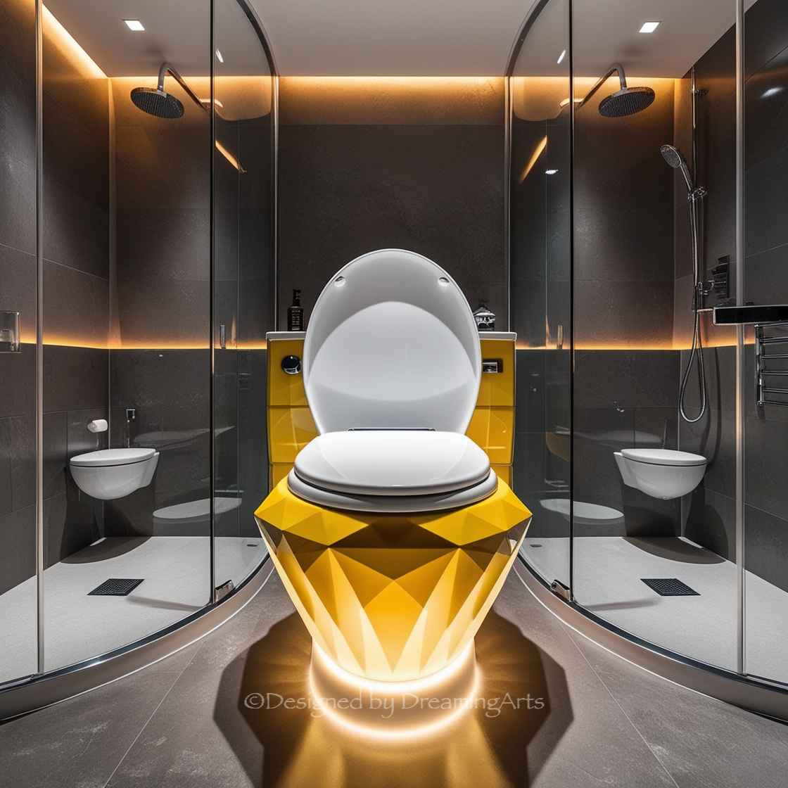 Diamond Shaped Toilet