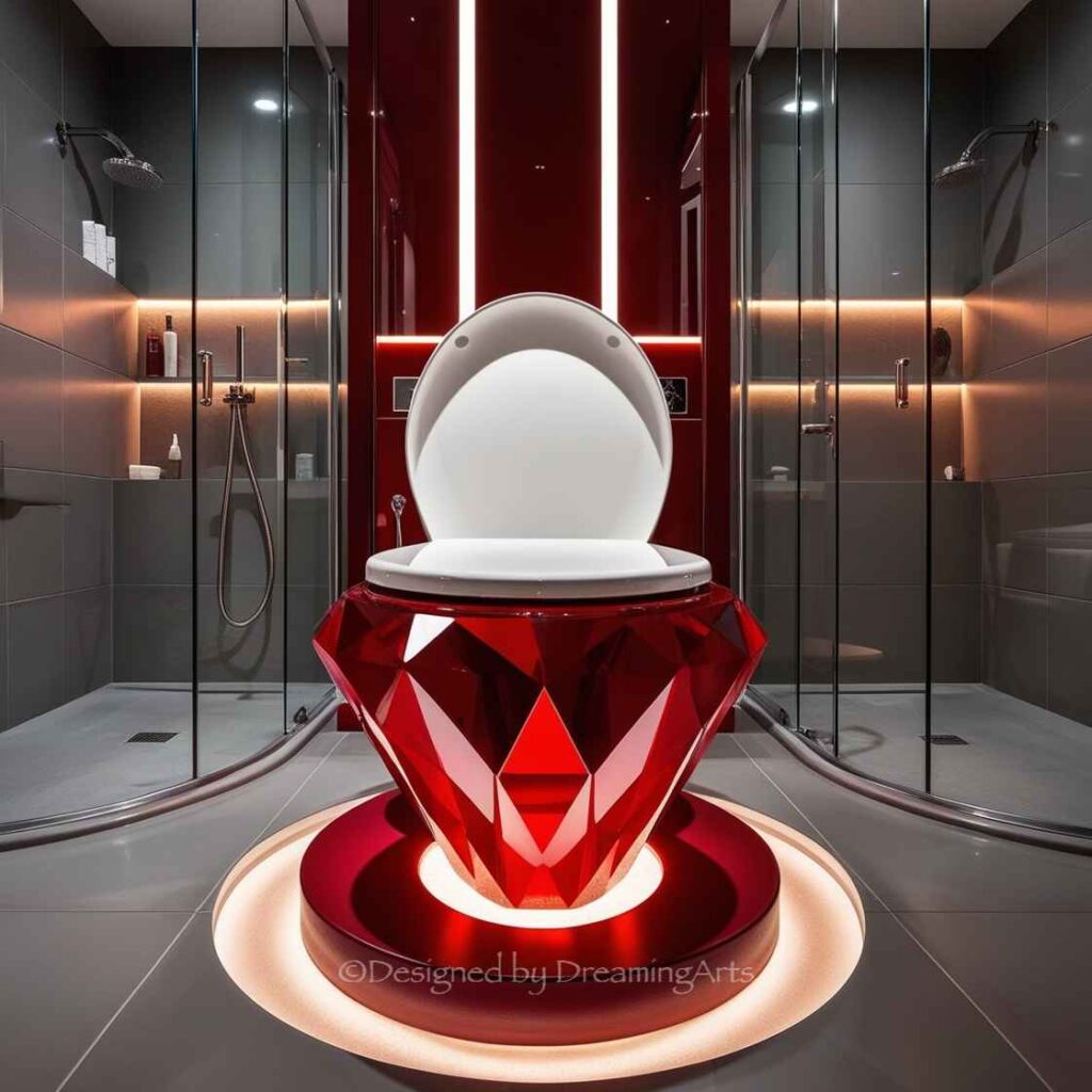 Diamond Shaped Toilet