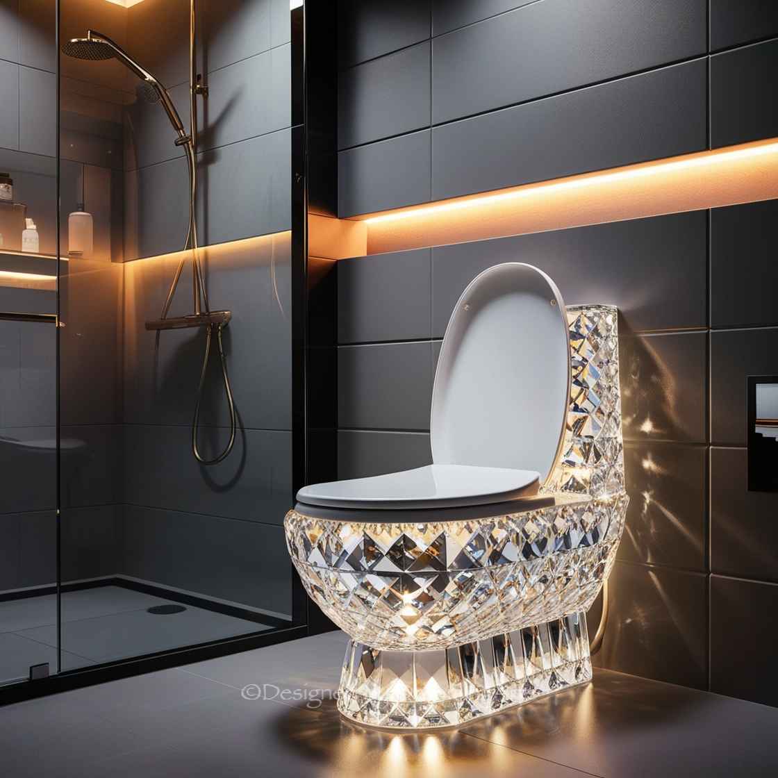 Diamond Shaped Toilet