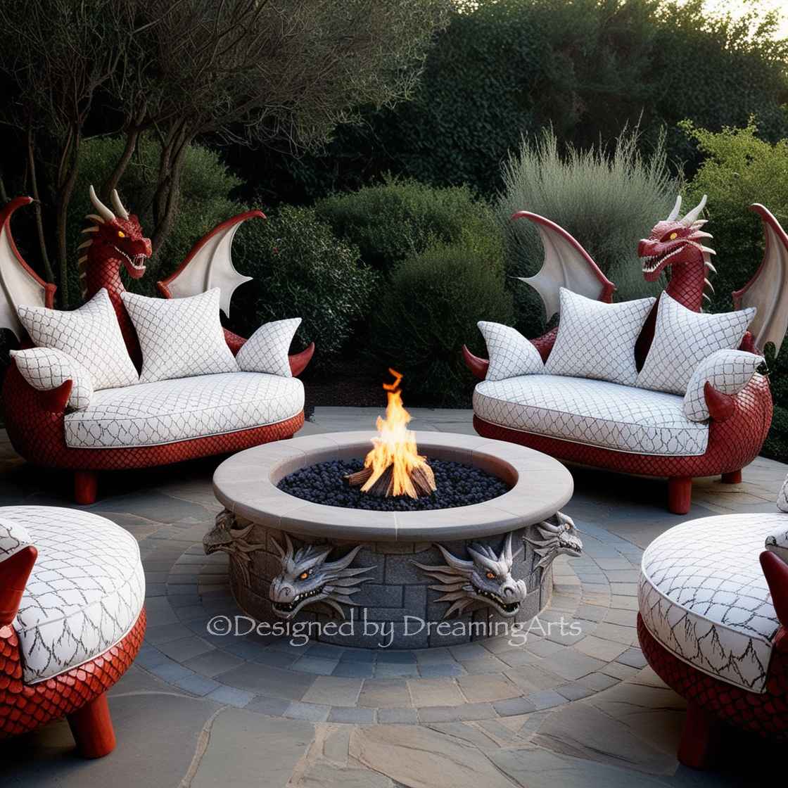 Dragon Fire Pit Patio Sets