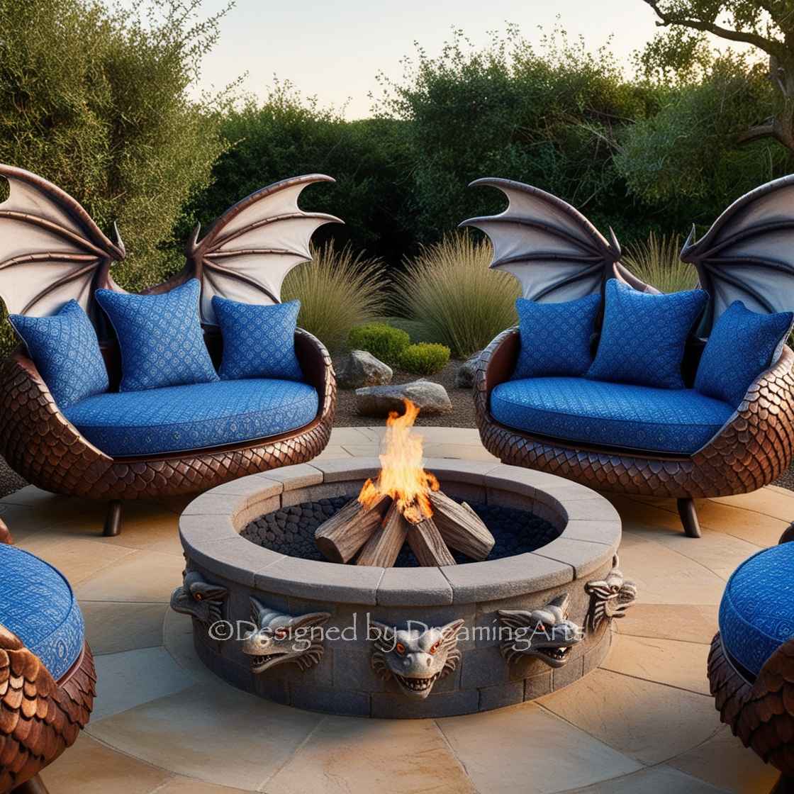 Dragon Fire Pit Patio Sets