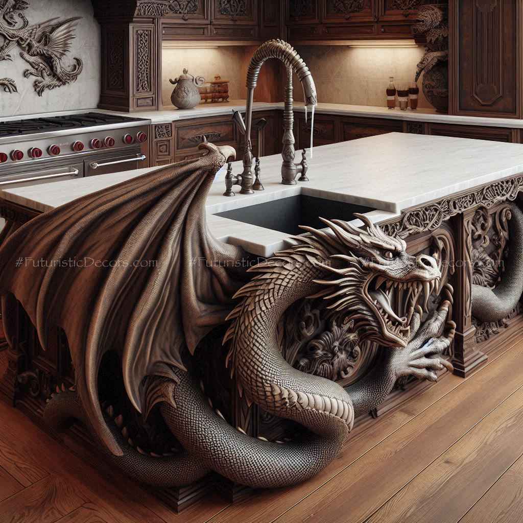 Dragon Kitchen Island