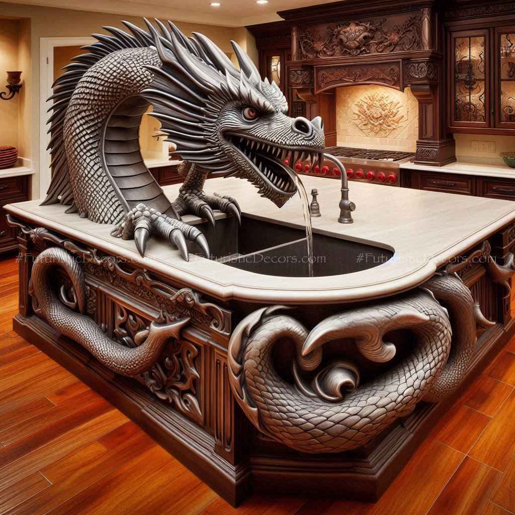 Dragon Kitchen Island