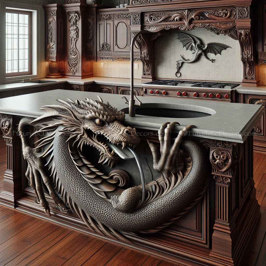 Dragon Kitchen Island