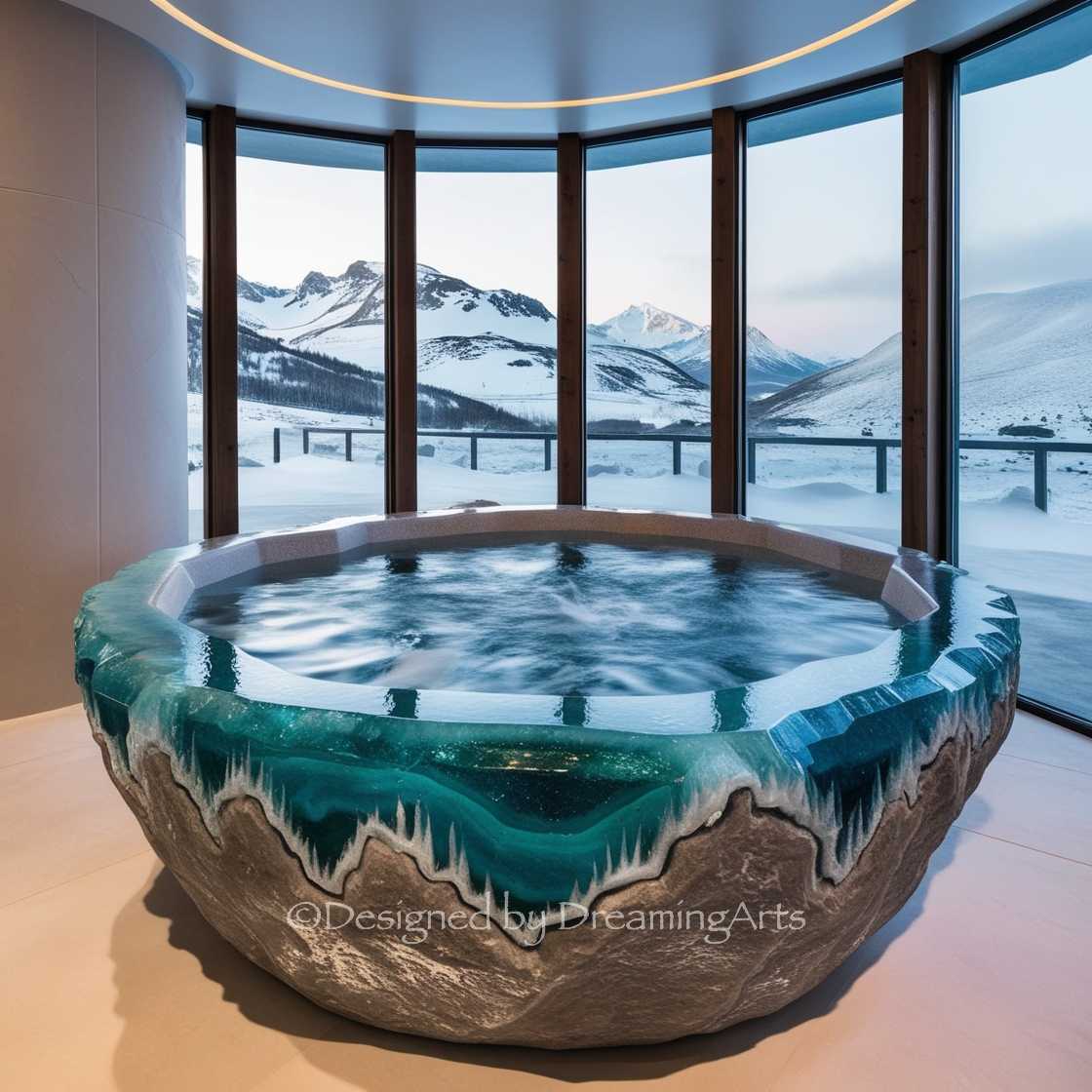 Gem And Crystal Bathtub