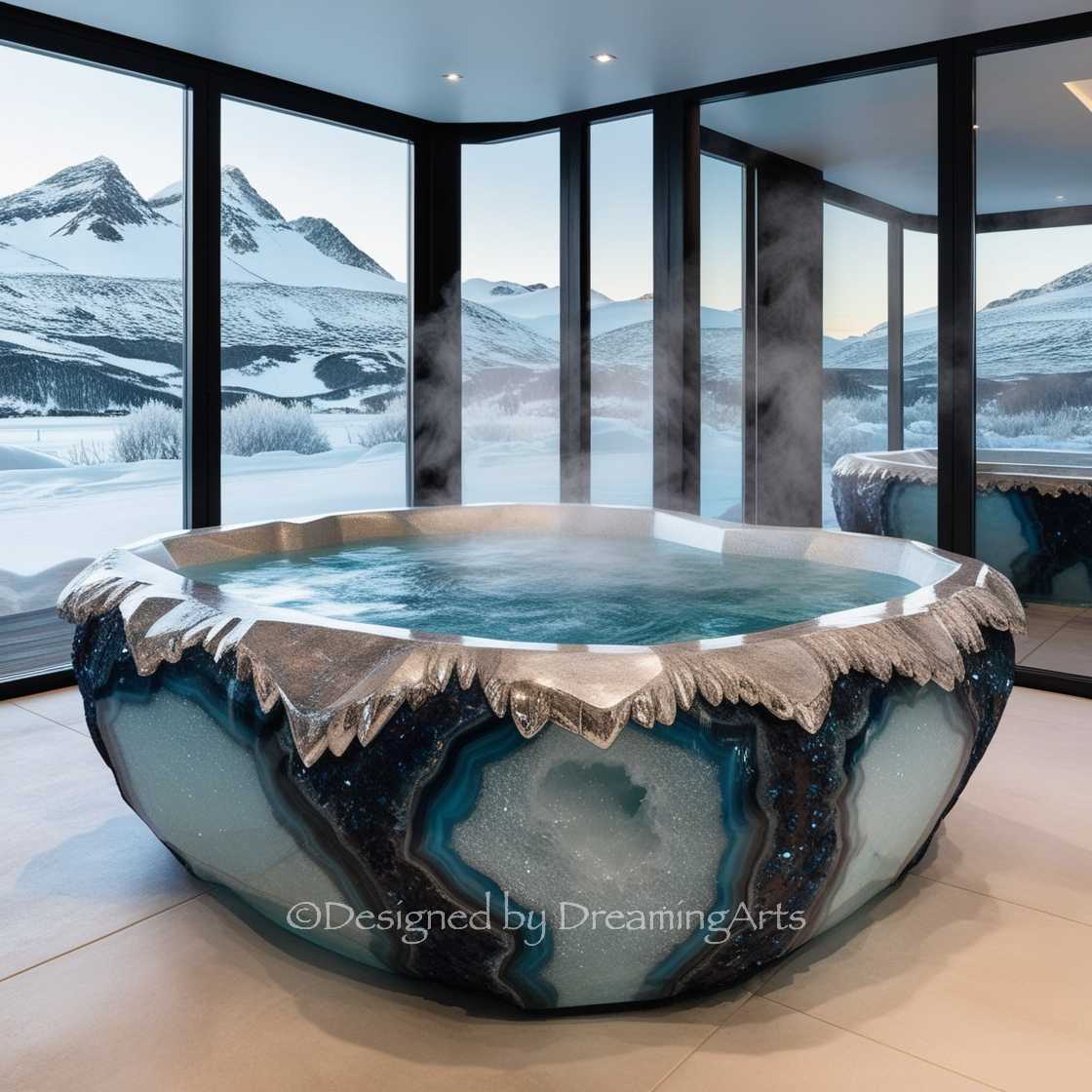 Gem And Crystal Bathtub