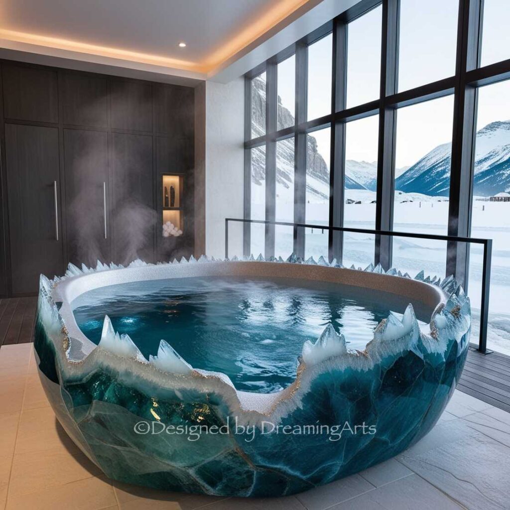 Gem And Crystal Bathtub