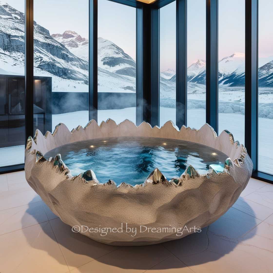 Gem And Crystal Bathtub