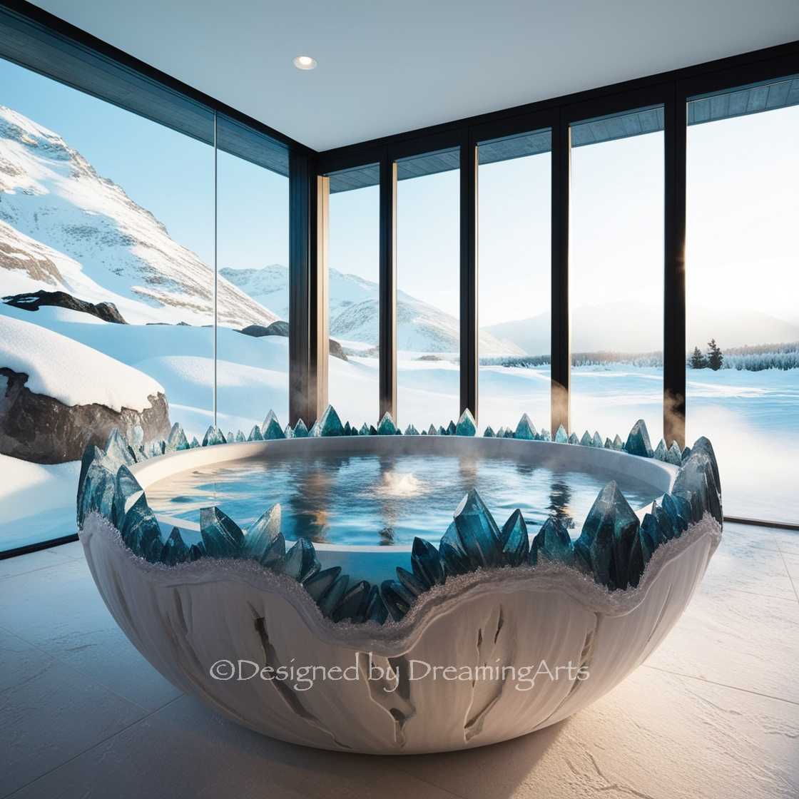 Gem And Crystal Bathtub