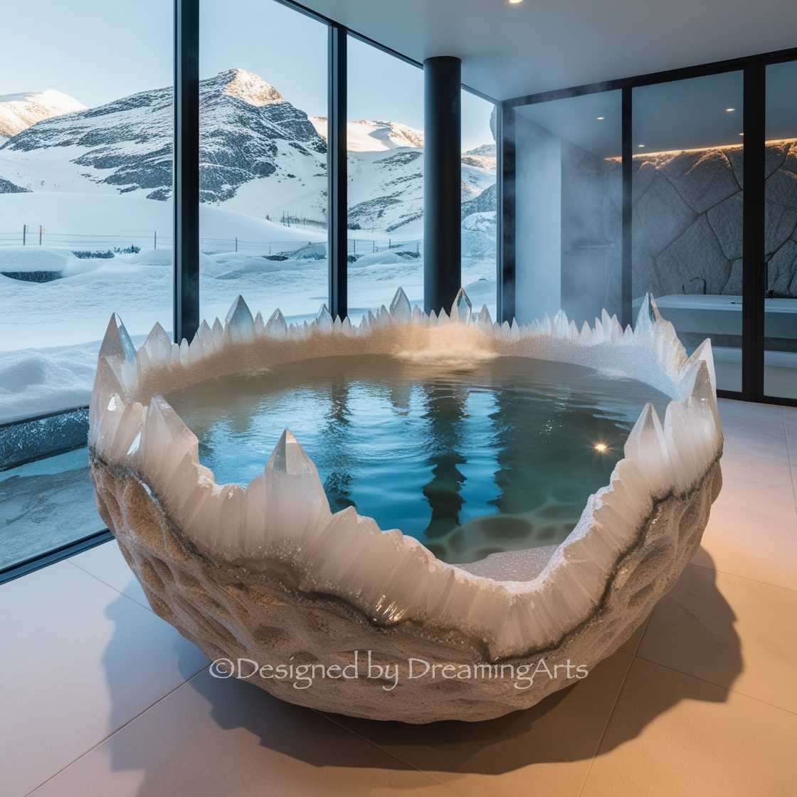 Gem And Crystal Bathtub