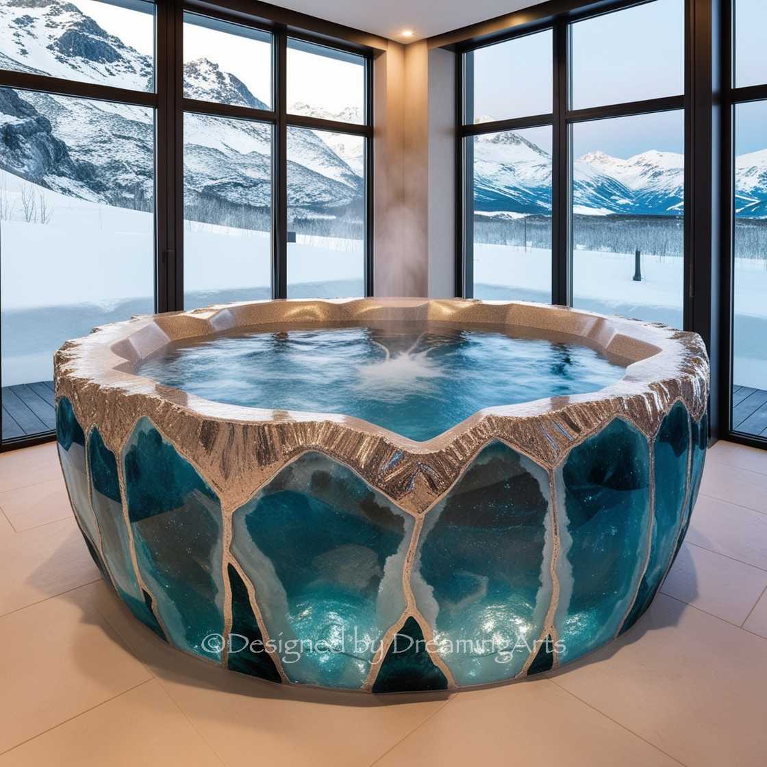 Gem And Crystal Bathtub