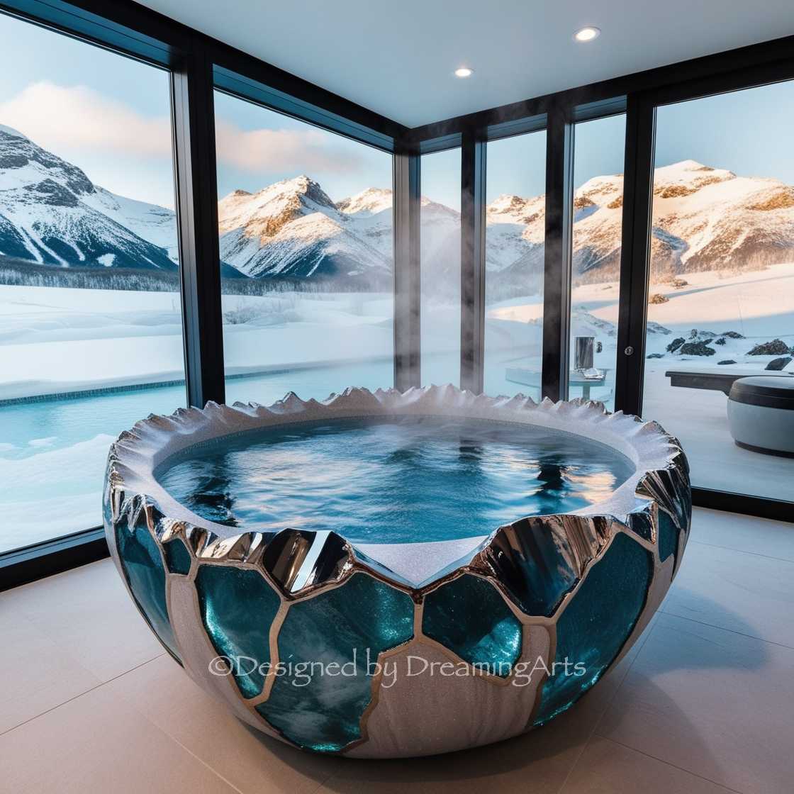 Gem And Crystal Bathtub