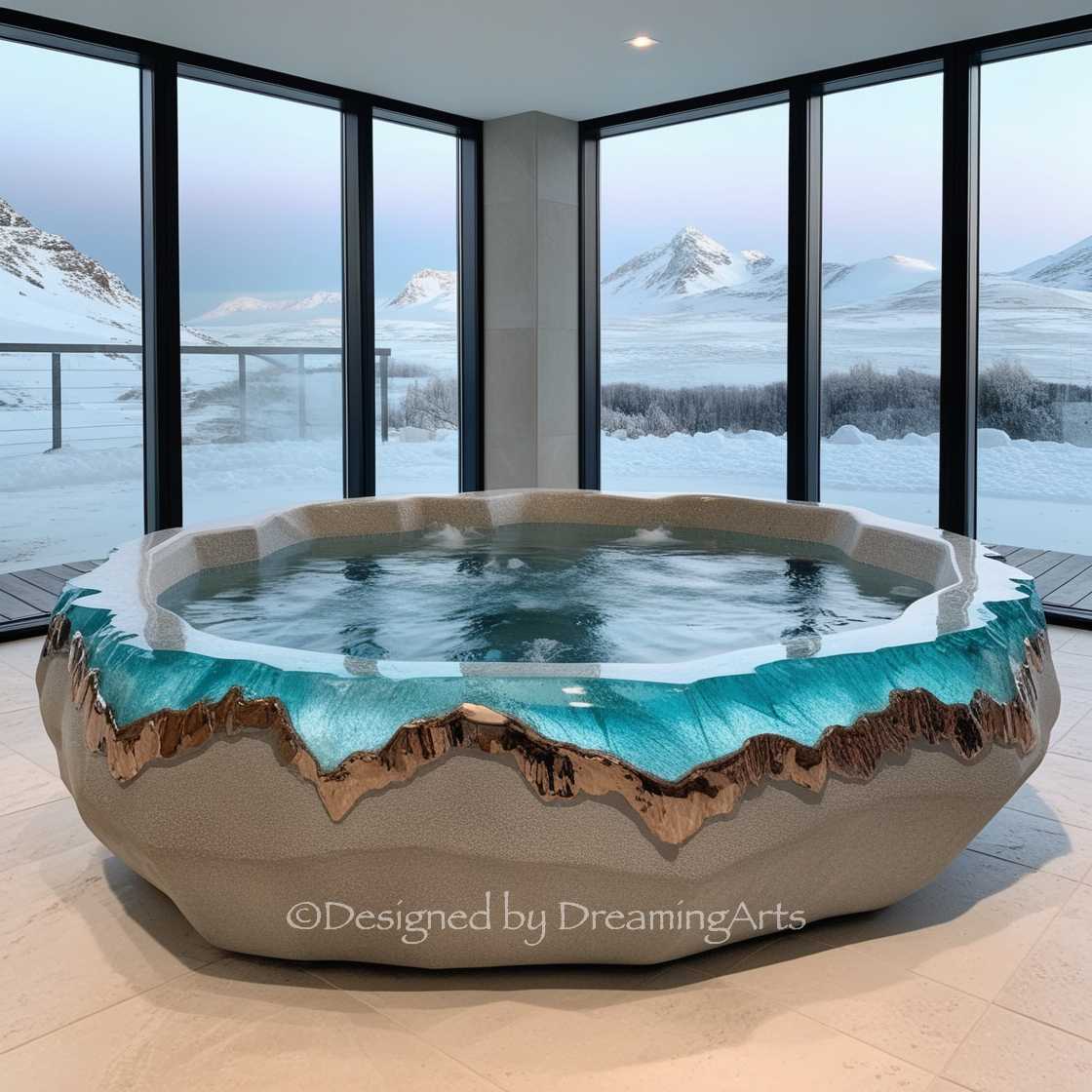 Gem And Crystal Bathtub