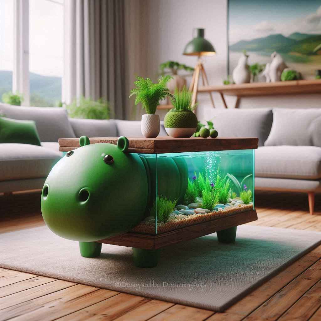 Hippo Aquarium Coffee Tables