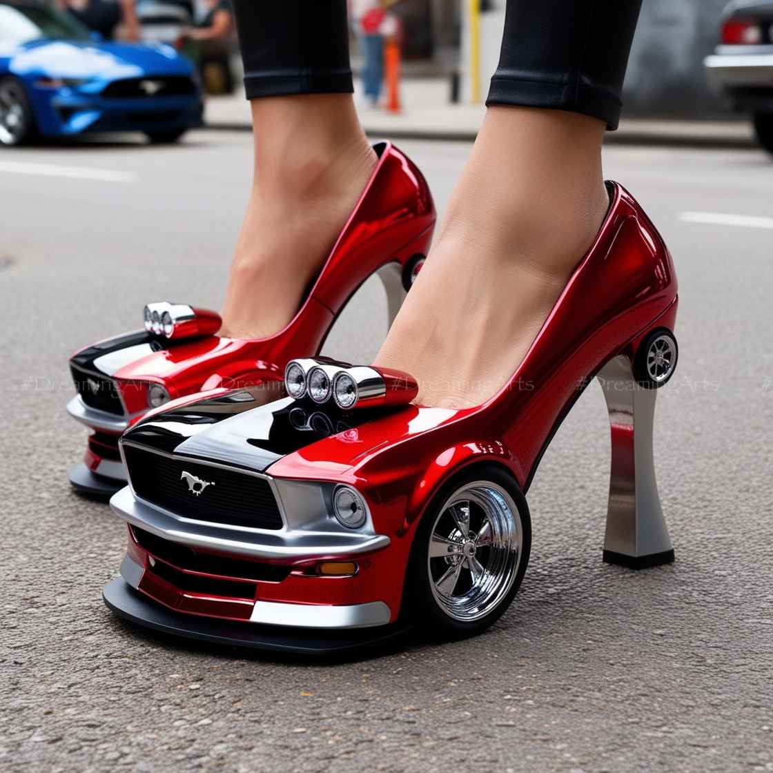 Mustang Inspired High Heels